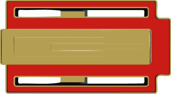 Hebilla Zizhá bañada en oro lacada a mano en zona 4, diseño artesanal exclusivo para cinturones de lujo.